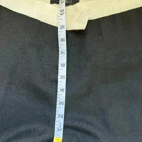 Giambattista Valli Womens Wool Silk Mid Rise Straight Leg Pants Trouser Black 30 - Picture 6 of 11